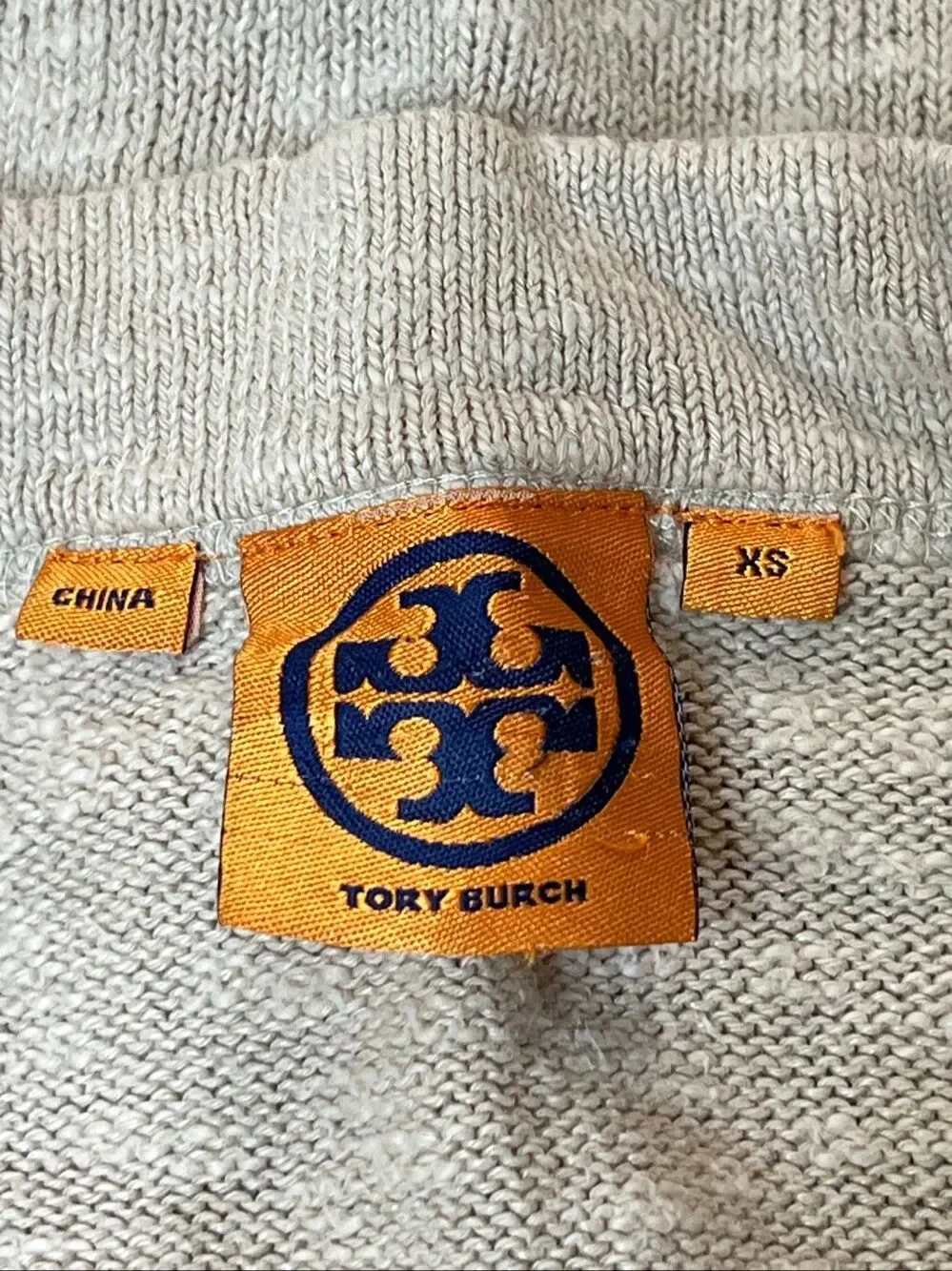 Tory Burch Women's Linen Blend Button Front V-Neck Cardigan Sweater Tan XS